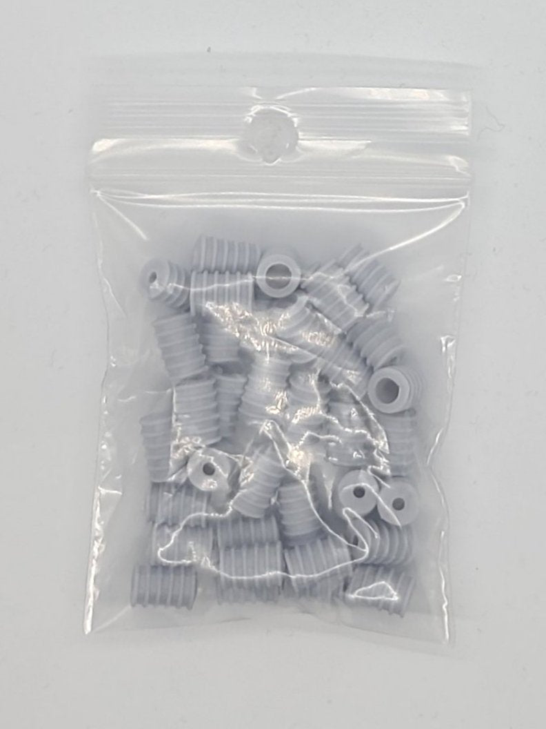 Cord Locks/Adjusters - Silicone - Grey