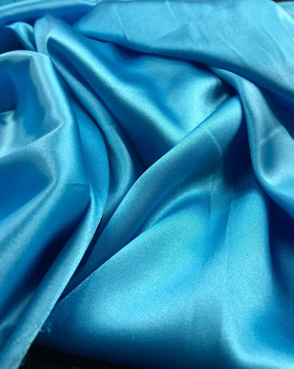 Turquoise - Silk Charmeuse