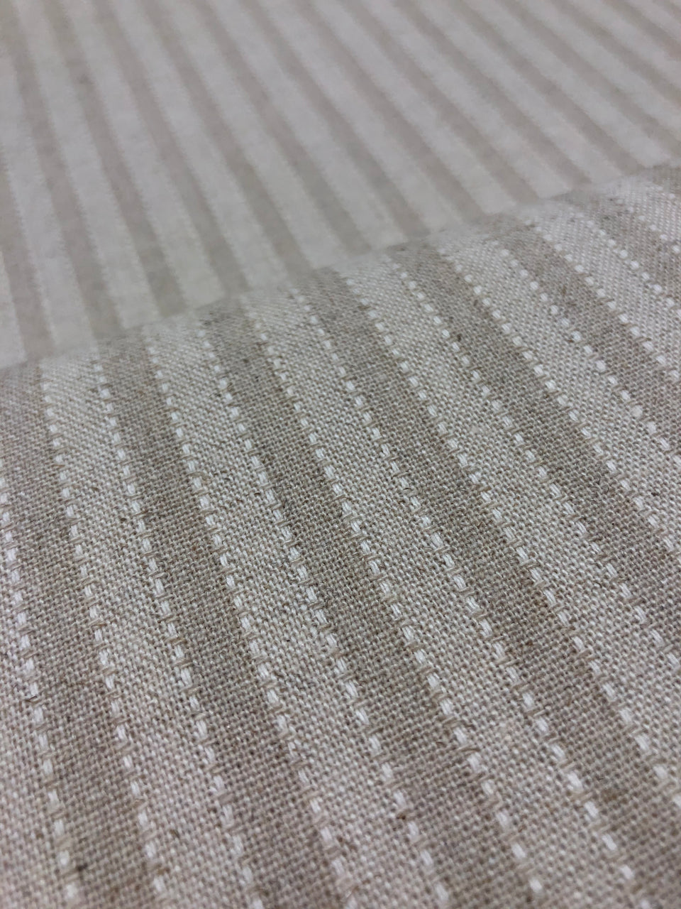 Oatmeal Stripe 3/8" - Linen