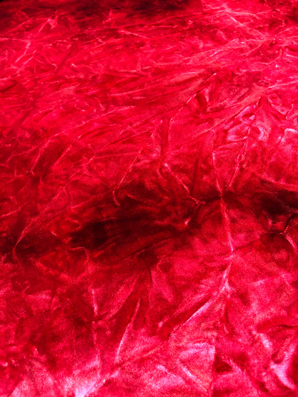 Tie-Dye Red - Ice Crushed Velvet