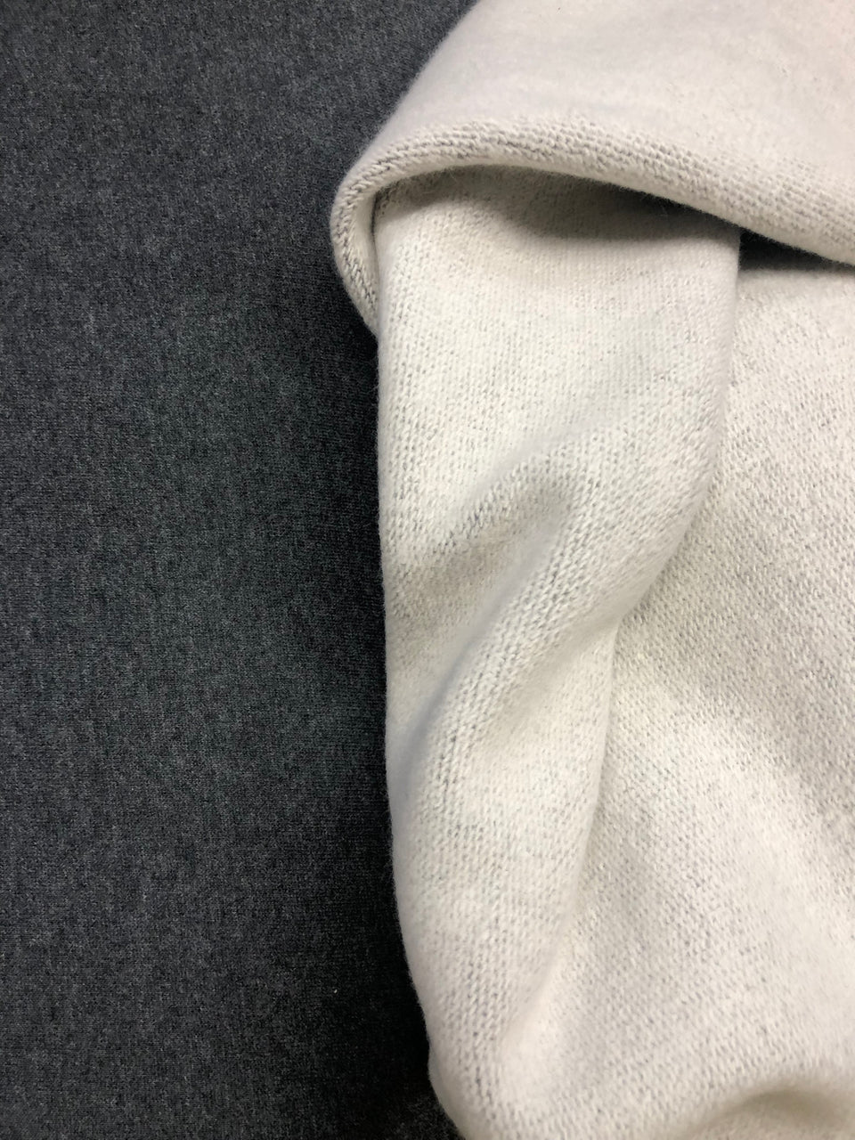 Heatherd Charcoal - Brushed Fleece