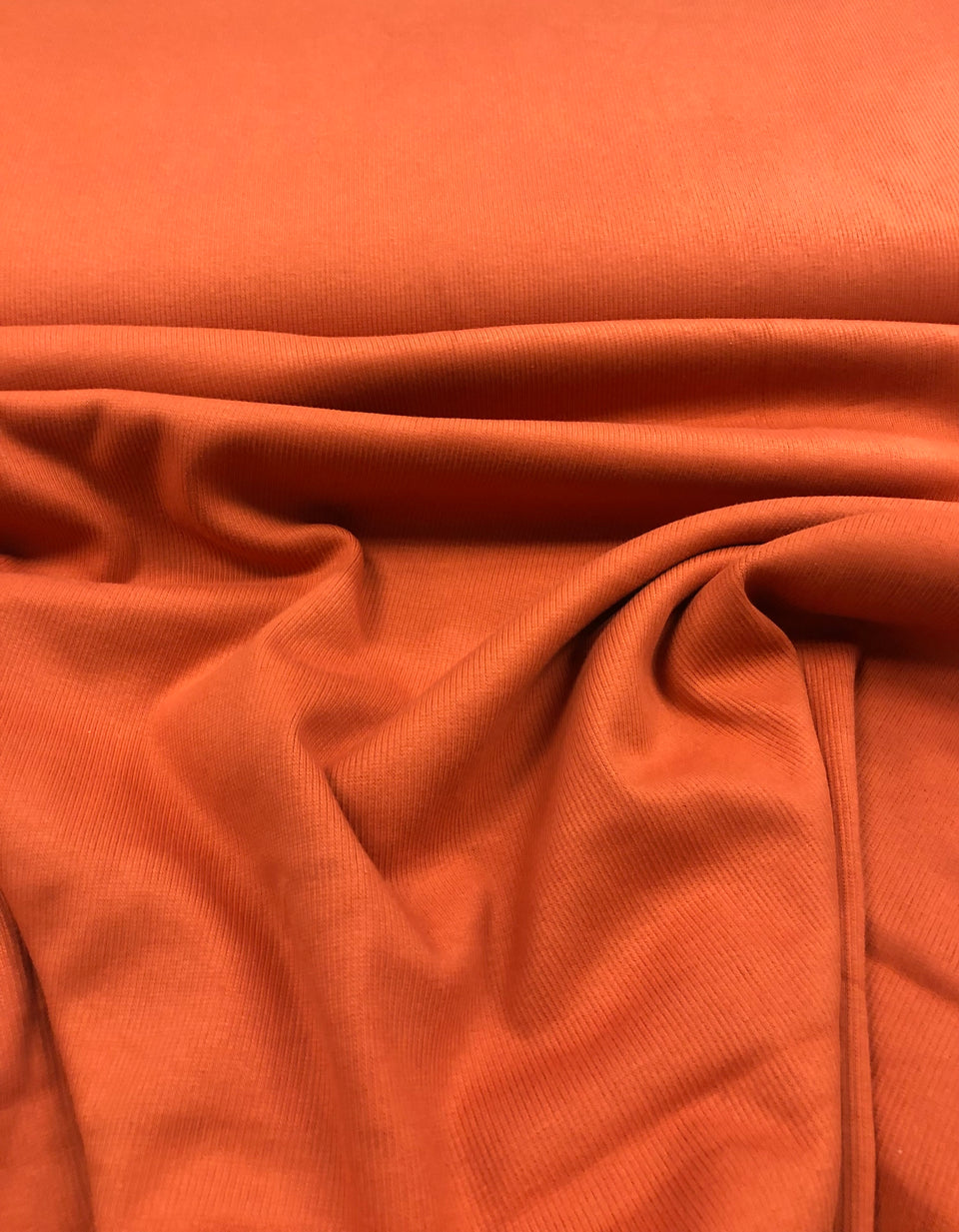 Burnt Orange - Rib Knit